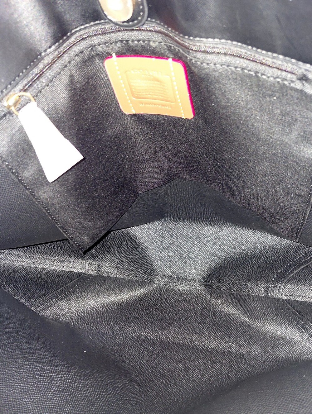 Coach Brown Signature Halloween Tote with Orange Pumpkin Charm A2254-CW450 - Picture 5 of 6